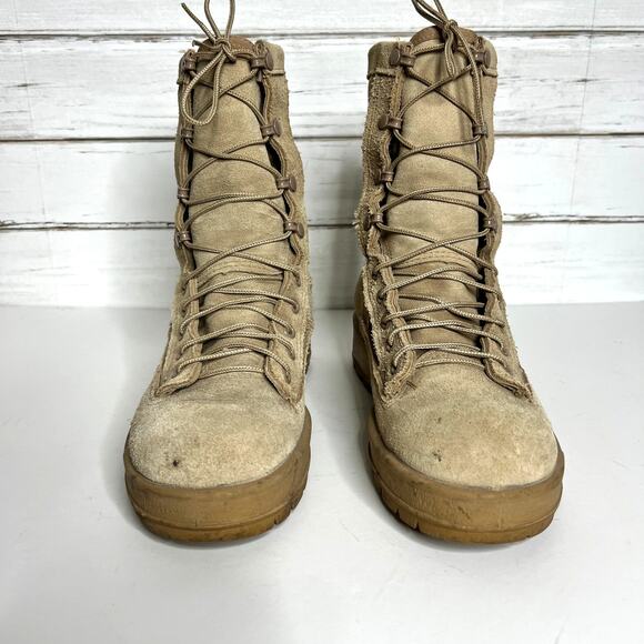 Altama Gore-tex Tan Lace Up Military Boot Vibram Shoe Size 6 Wide - Picture 3 of 9